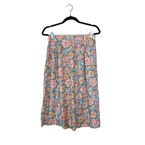 Vintage Pastel Floral Skirt, Size 8 - Picture 1 of 3